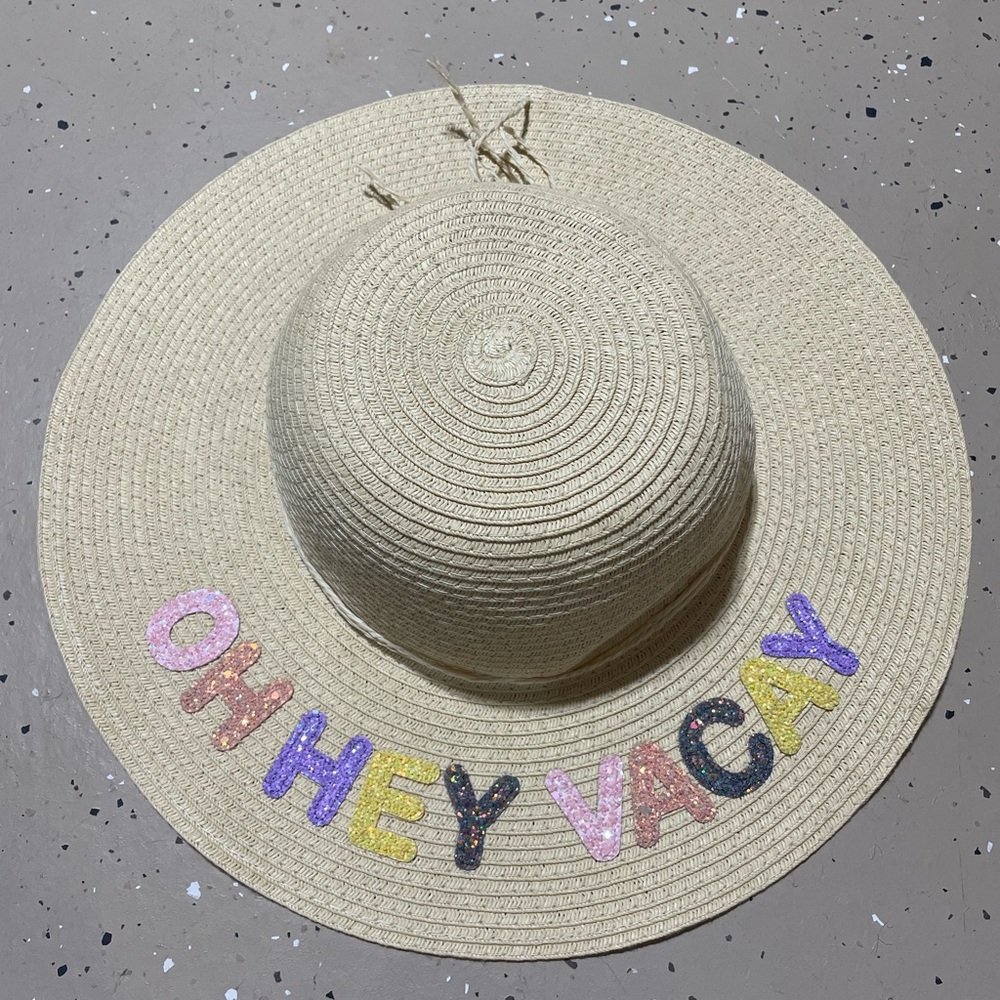 Girls OH HEY VACAY Sun Hat